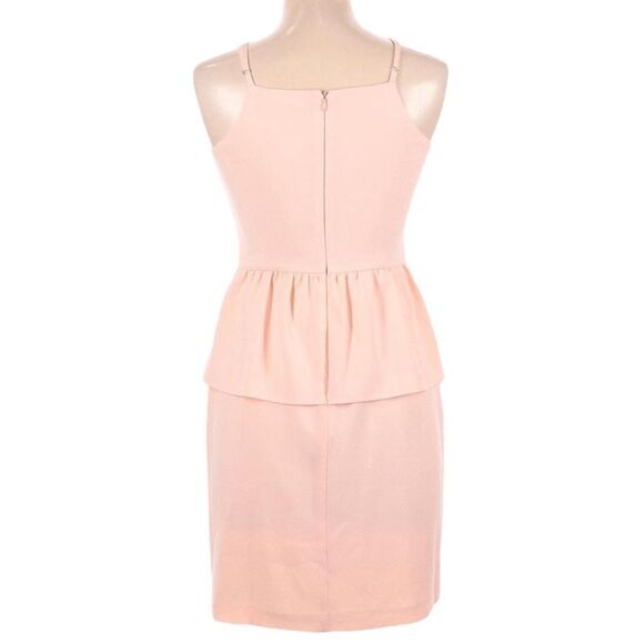 GIANNI BINI NWT Pale Pink Sleeveless Peplum Waist Dress 6 - Picture 2 of 10